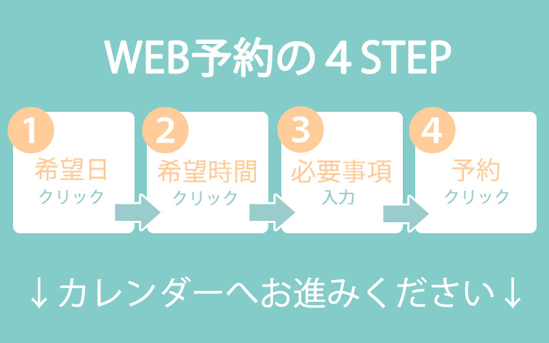 学生服採寸WEB予約の4STEP