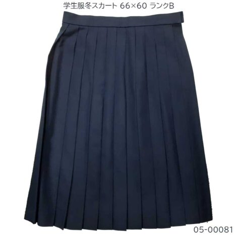 05-00081 中古 学生服 冬スカート  66×60